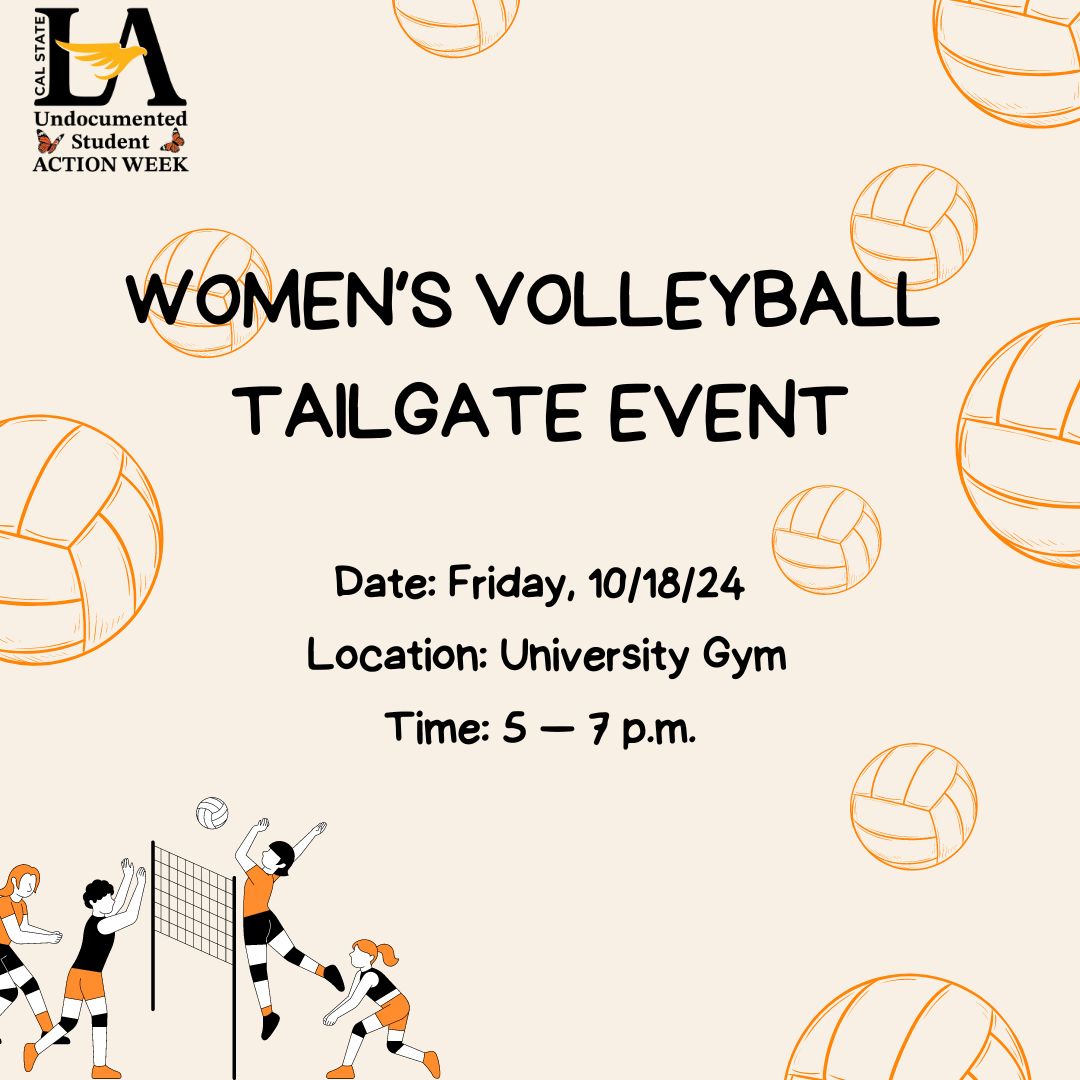 Women's volleyball tailgate flyer