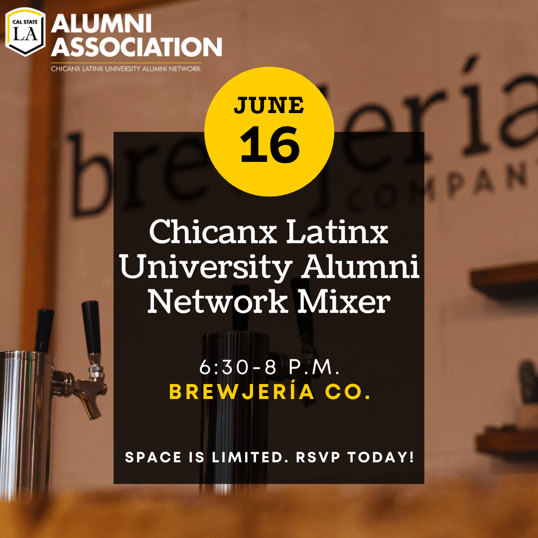 Chicanx Latinx University Alumni Network Mixer held on June 16, 2023 at Brewjeria