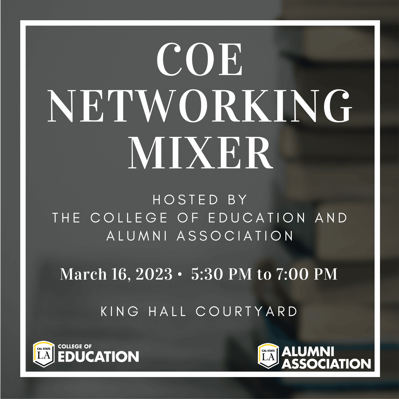 COE Networking Mixer hosted by the College of Education and Alumni Association. March 16, 2023