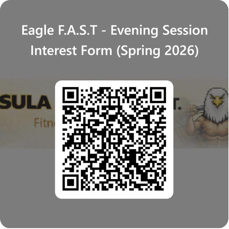 Eagle FAST Evening Session Spring 26 qr code