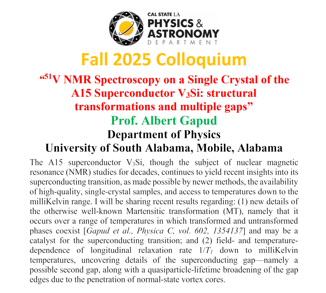 Fall 2025 Colloquium Albert Gapud