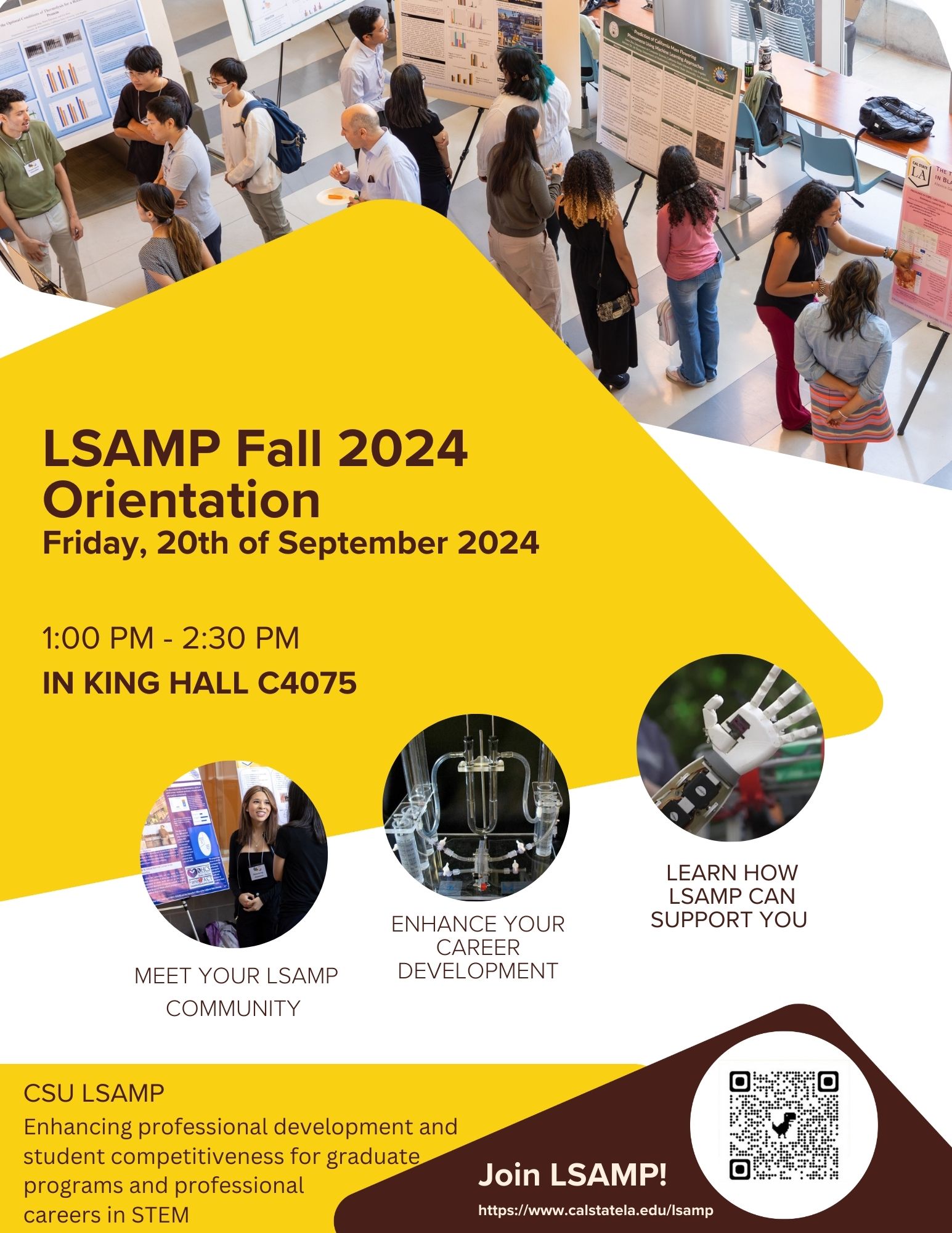 Flier for LSAMP Oreintation Fall 2024