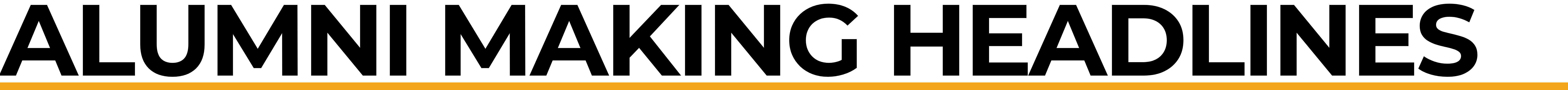 Alumni making headlines