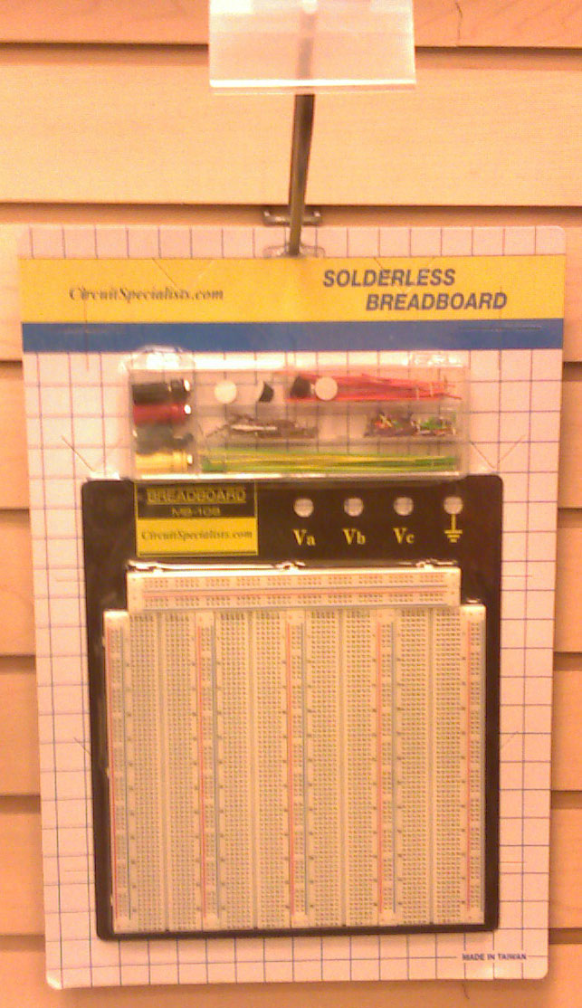 Solderless breadboard