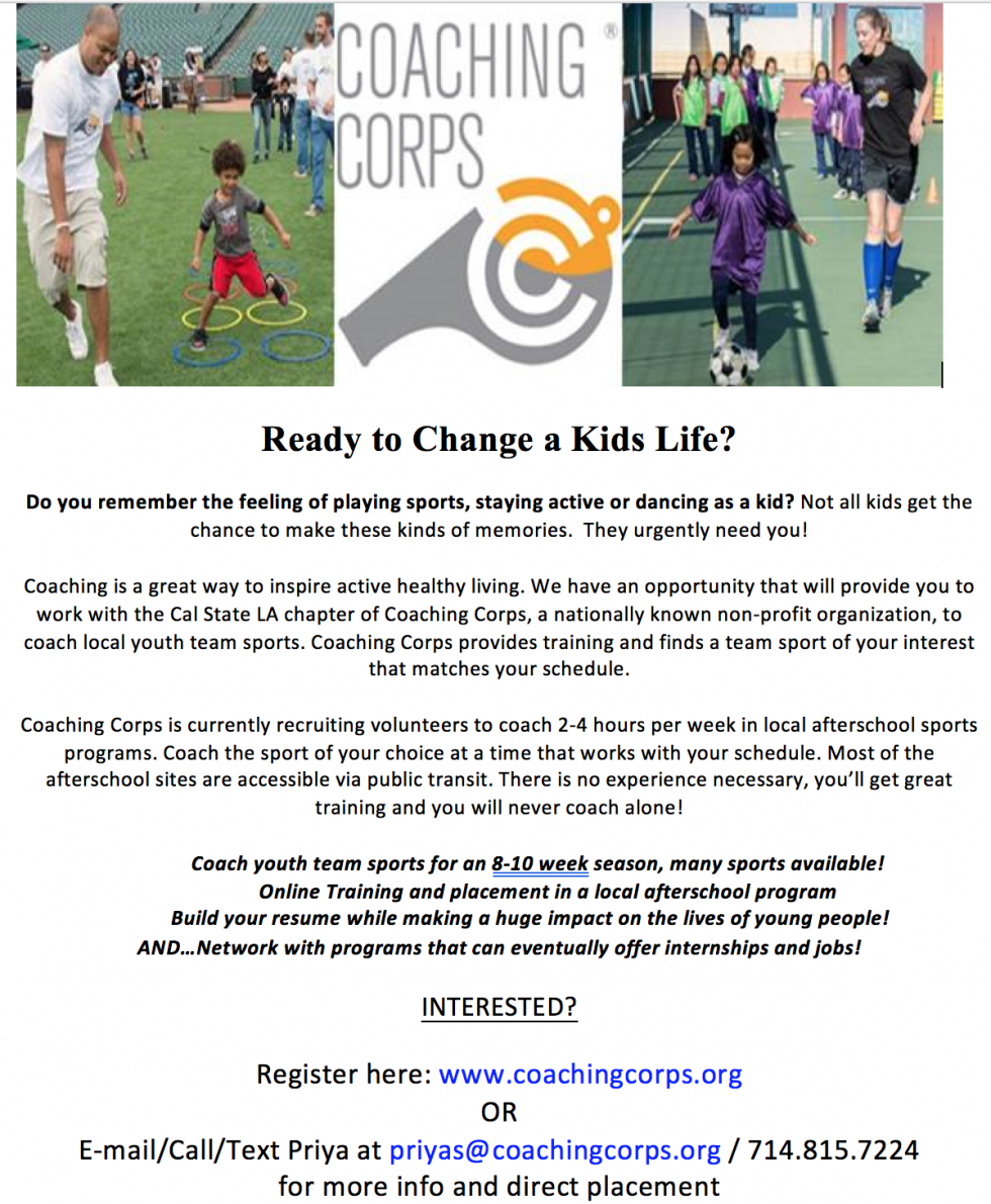 Coaching Corps Flyer
