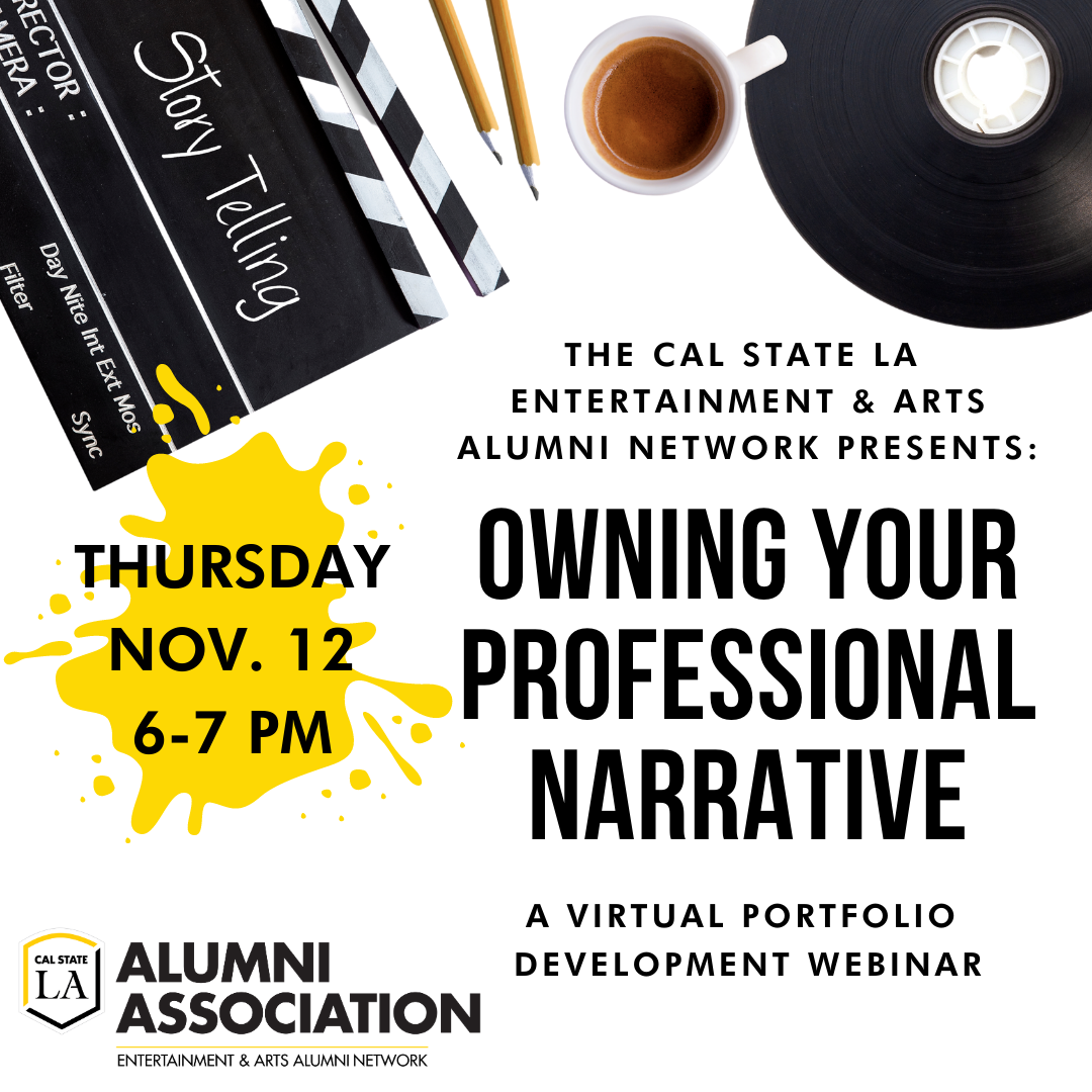 Owning Your Professional Narrative - Virtual Portfolio Development Webinar - November 12, 2020