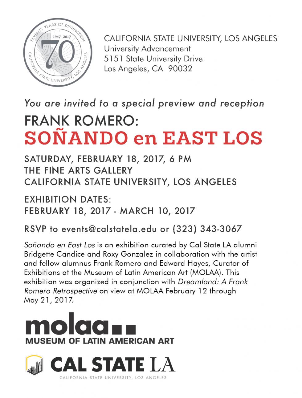 art exhbition feb 18 to march 10 