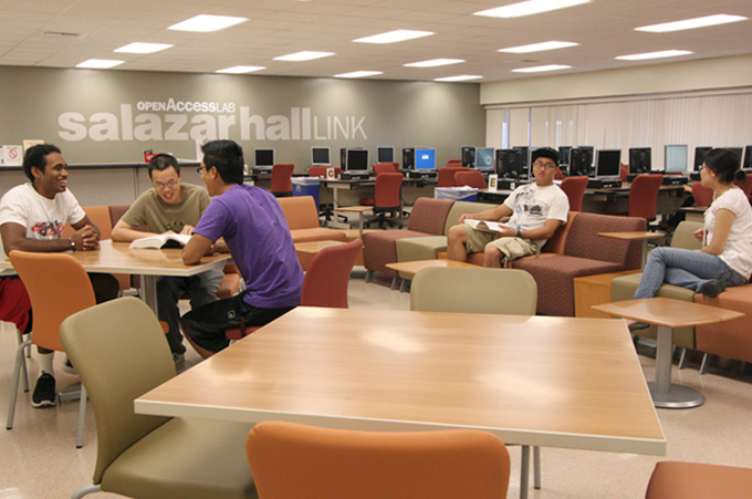 Salazar Hall Link lounge area