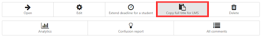 tab to map canvas assignment to perusall assignment option