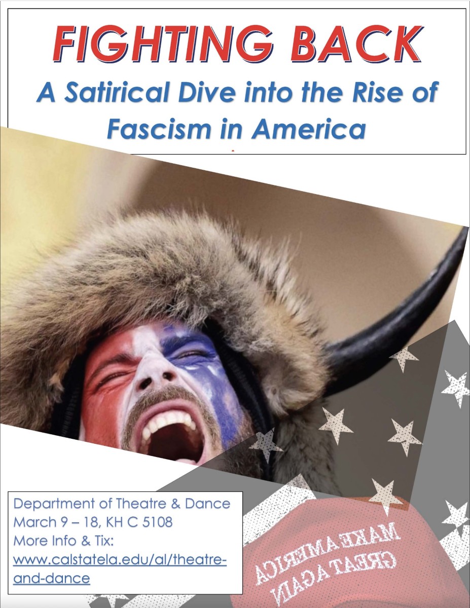 January sixth insurrection shaman, and backwards "maga" hat 