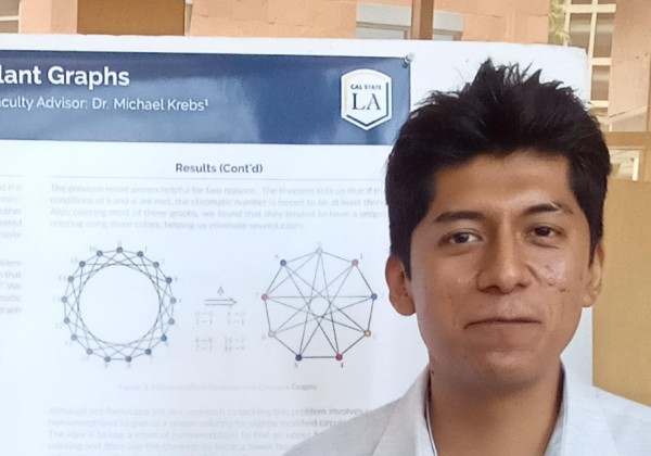 Edgar at student research symposium