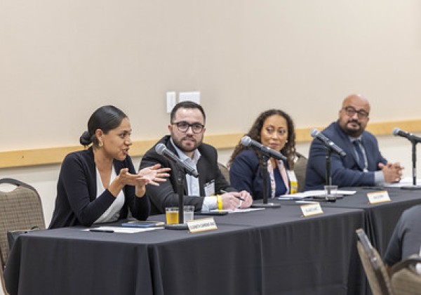 Panel speakers at Public Service Alumni and Students Networking Event