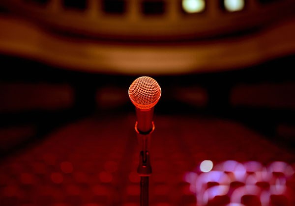 Microphone in theater.