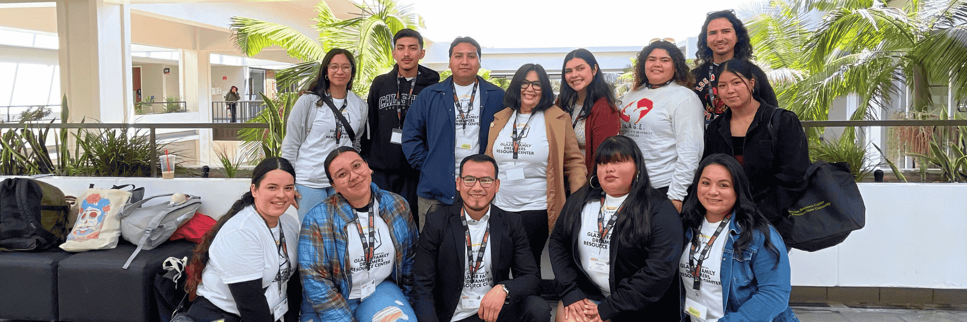 A group of students smiling.