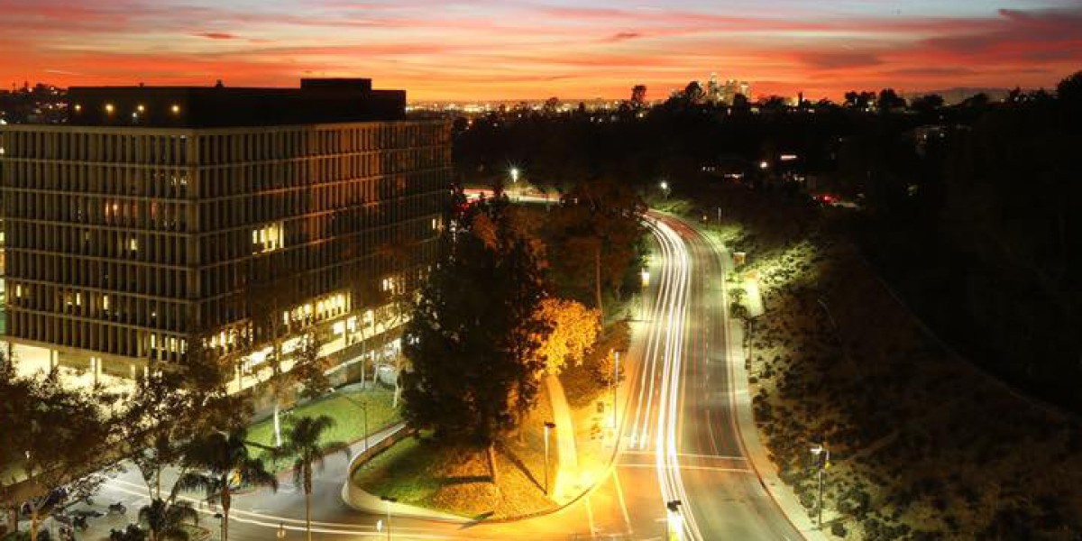 Cal State LA at night