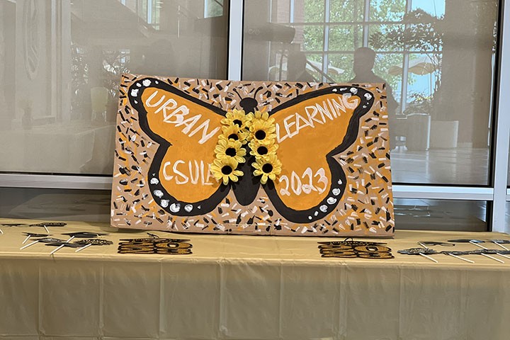 Butterfly Urban Learning CSULA 2023 on table