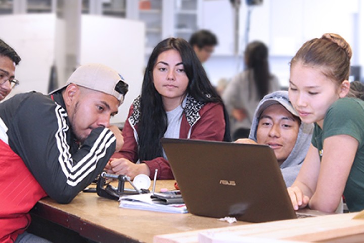 Computer Science Students Working Together