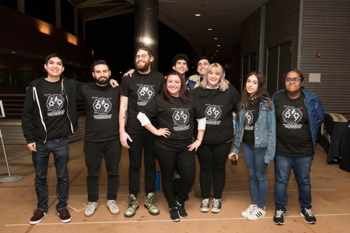 Group of students posing