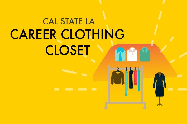 Assortment of professional attire. Cal State LA Career Clothing Closet. Cal State LA Division of Student Life Career Center