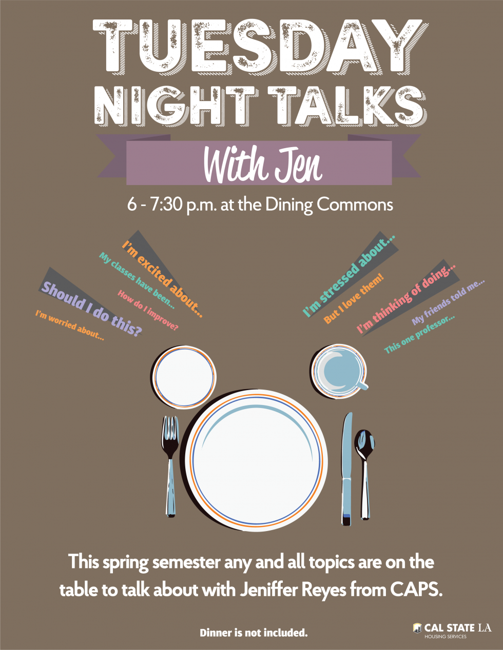 Tuesday Night Talks Flyer